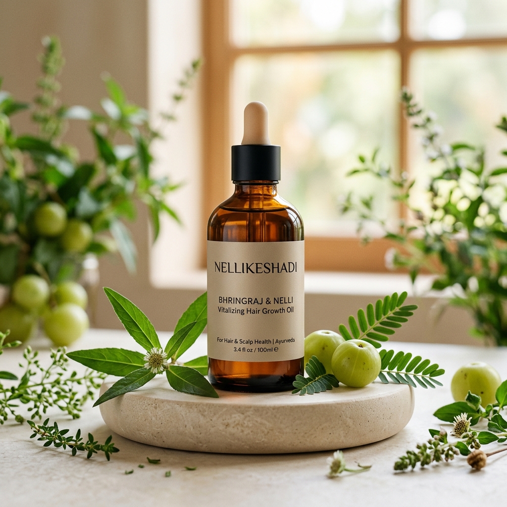 Nellikeshadi Bhringraj & Nelli Vitalizing Hair Growth Oil