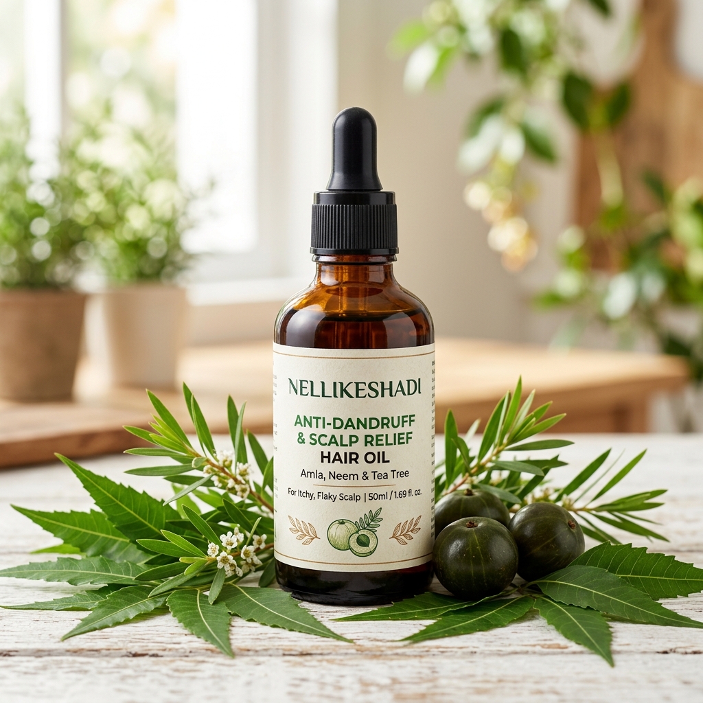 Nellikeshadi Anti-Dandruff & Scalp Relief Hair Oil